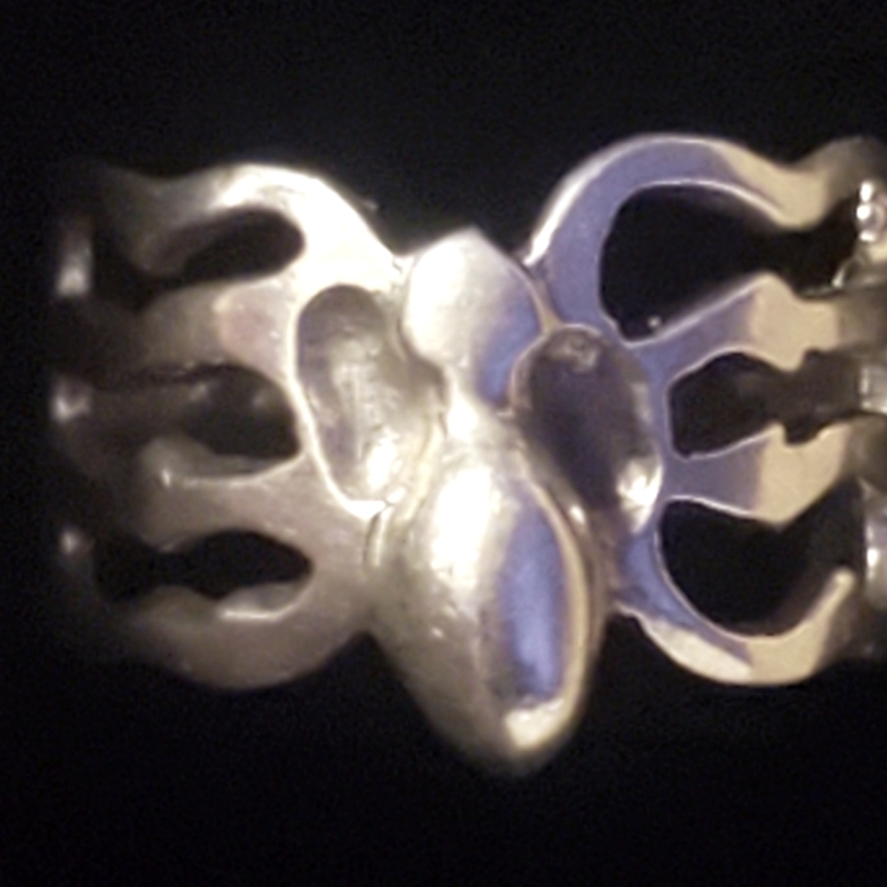 Sterling silver spider ring size 6.75
